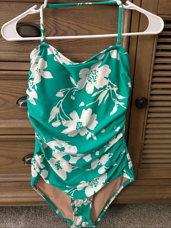 J. Crew Factory Other - J. Crew Factory Turquoise & White Floral One-Piece Swimsuit